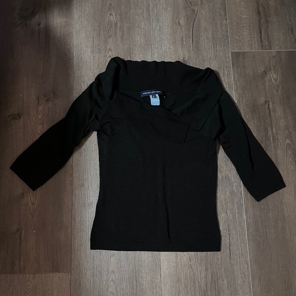 French Connection Black Off the Shoulder Sweater Size S - Picture 1 of 4